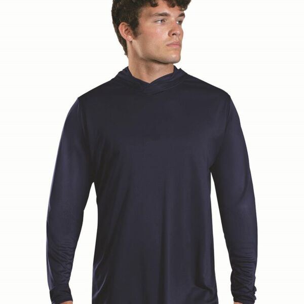 Men's Momentum Hooded Long Sleeve T-Shirt Thumbnail